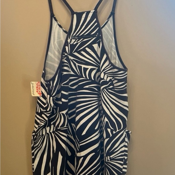 Free People FP Movement Hot Shot Romper Zebra Printed Women's Small NEW - Picture 2 of 5